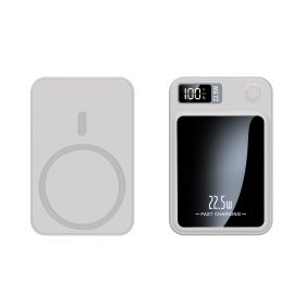 Magnetically Absorbed Wireless Charging Treasure Ultrathin (Option: White-20000mAh)