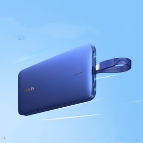 PD20W Flash Charger Special Compact Thin Outdoor Mobile Power Supply (Option: Blue-10000mah)