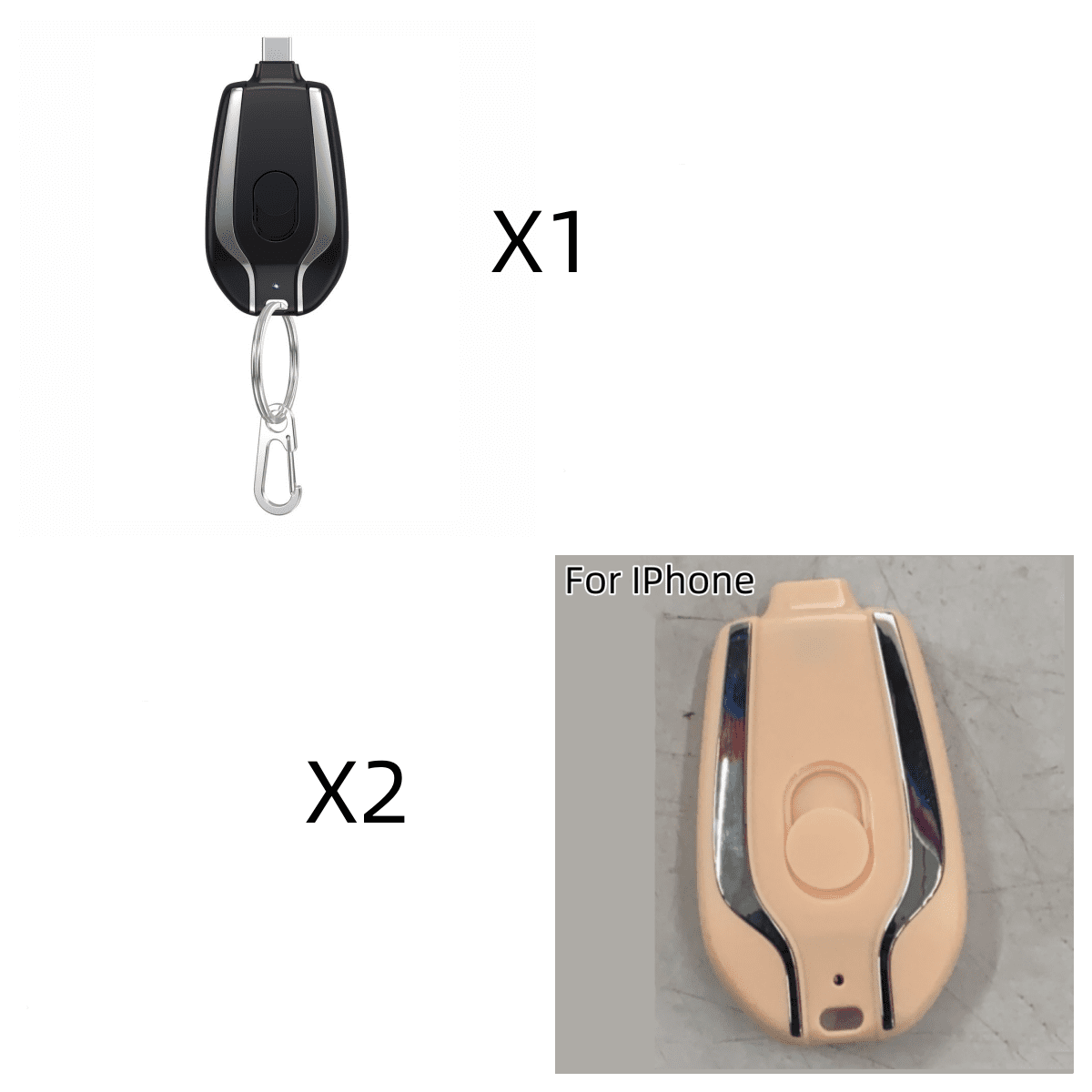 1500mAh Mini Power Emergency Pod Keychain Charger With Type-C Ultra-Compact Mini Battery Pack Fast Charging Backup Power Bank 1500mAh Mini Power Emergency Pod Keychain Charger With Type-C Ultra-Compact Mini Battery Pack Fast Charging Backup Power Bank