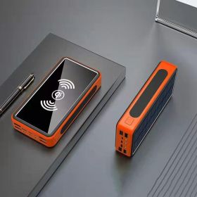 Outdoor Camping Power Supply Stall Solar Energy (Option: Orange-50000mAh)