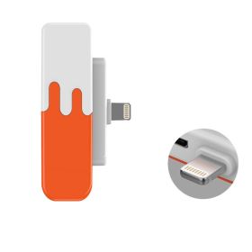 Pocket Mini Compact Portable Power Supply (Option: Orange-Apple-3300mAh)