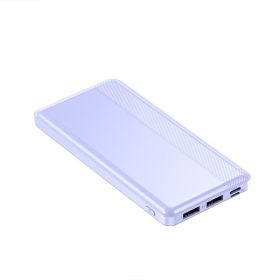 Mobile Phone Portable Large Capacity 20000 MA Mini Charging Treasure (Option: Purple-PD20W Quick charging-20000mah)